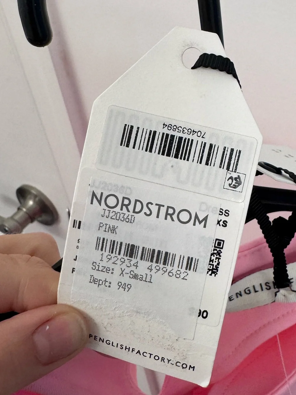Nordstrom Pink Puff-Sleeve Dress by English Factory - Picture 3 of 3